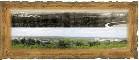 La Casa de Campo desde el palacio Real con 100 años de diferencia...